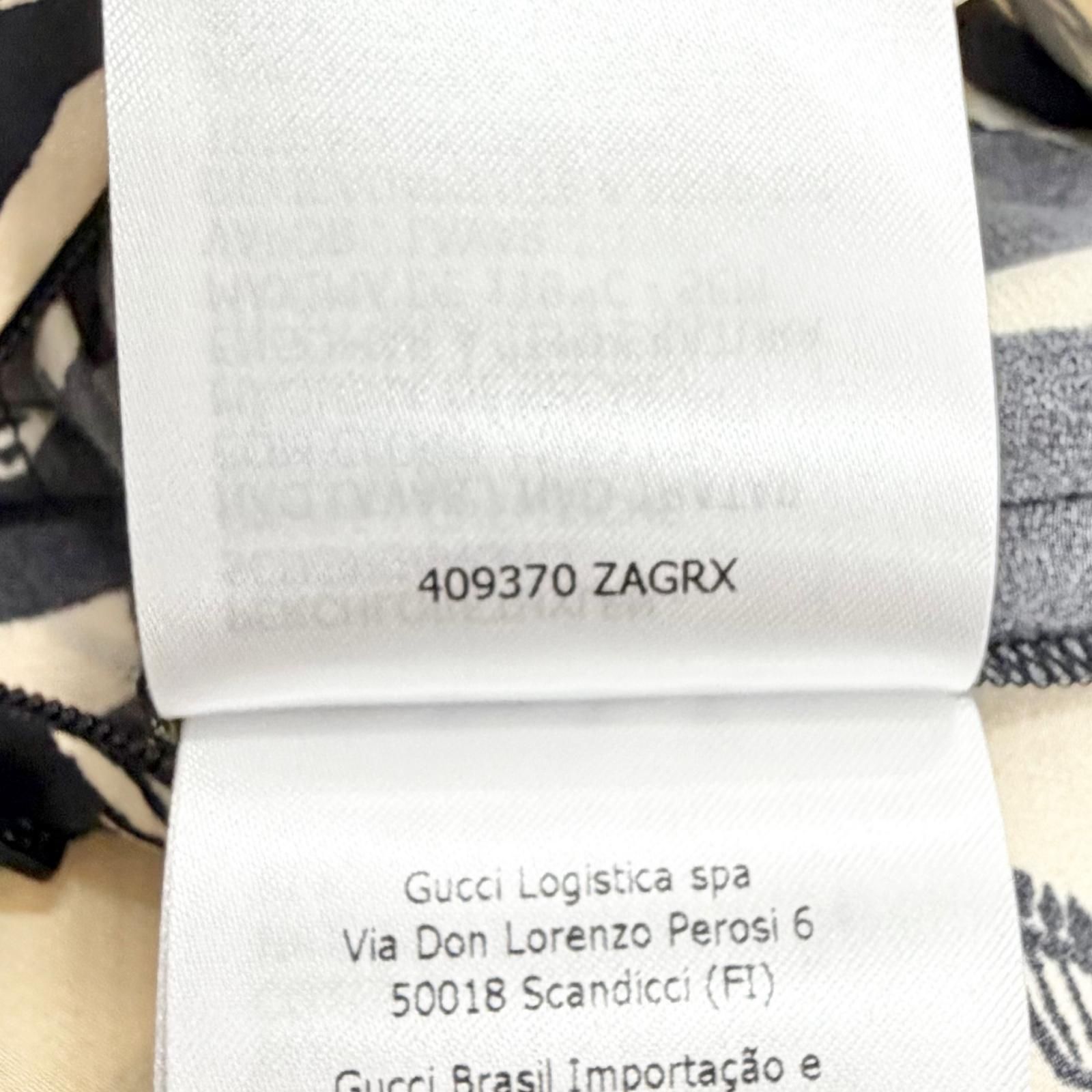 極美品△GUCCI グッチ 409370 シルク100％ ポピーフラワー 総柄 ロング