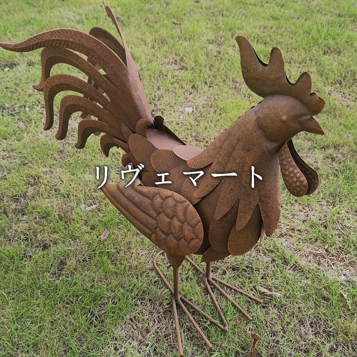 置物 オブジェ ガーデンオーナメント にわとり ニワトリ 鶏 屋外 屋内 室内 ヴィンテージ風 メタル 鉄 インテリア 玄関 リビング ダイニング 装飾 庭 ガーデニング 装飾 ガーデン 可愛い ギフト インテリア用品 贈り物 雑貨 庭装飾A842