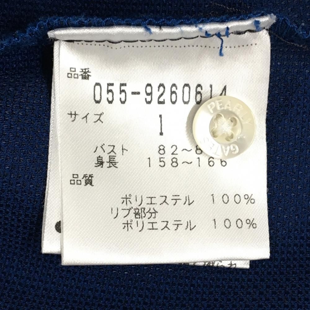 超美品】パーリーゲイツ 半袖ポロシャツ ネイビー ショート丈 ニコ