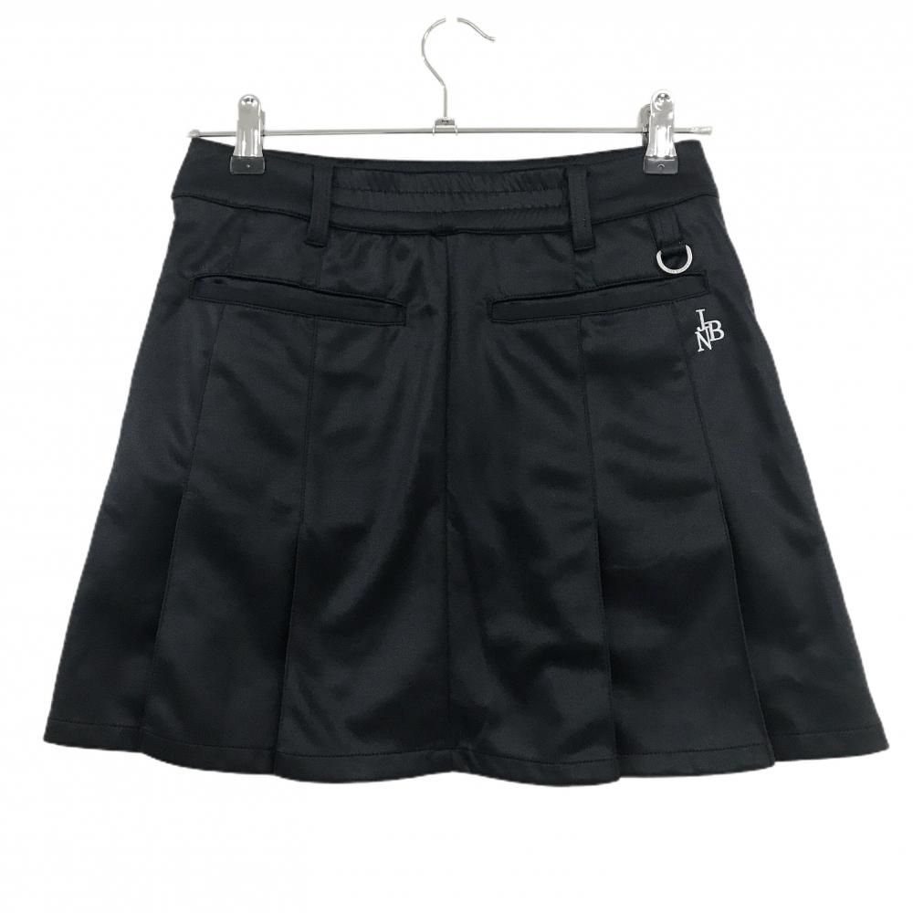 超美品】ジャックバニー プリーツスカート 黒 後ろウエスト一部ゴム