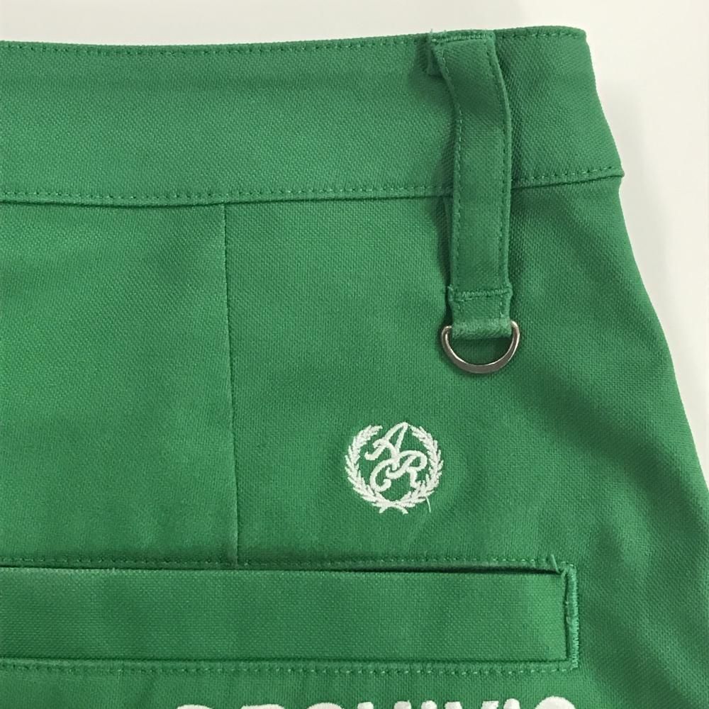 美品】アルチビオ スカート グリーン×白 刺しゅう総柄 レディース 40(L