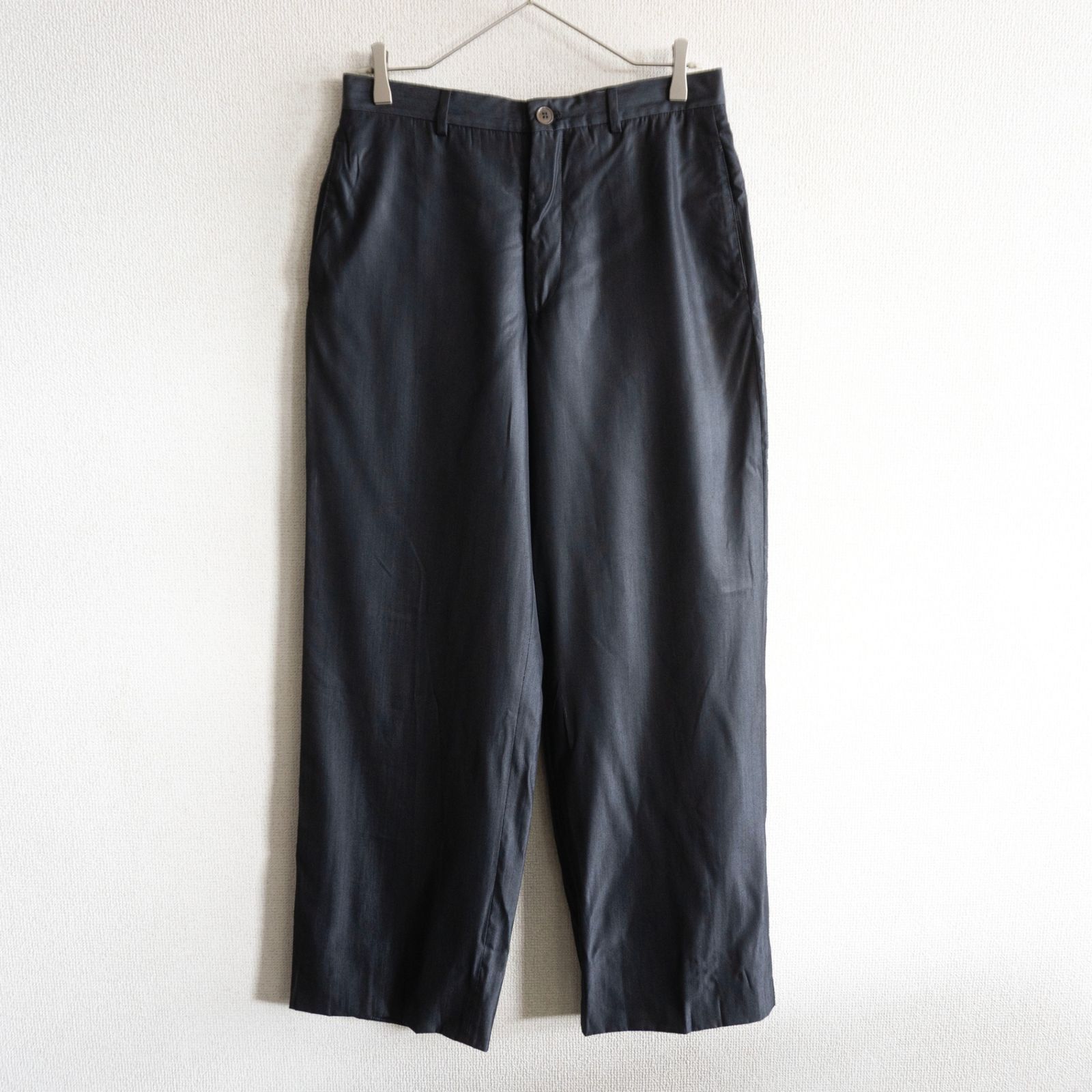 【美品】GIORGIO ARMANI【ウールレーヨン スラックスパンツ】ブラック ジョルジオアルマーニ s2606125 美品】GIORGIO ARMANI【ウールレーヨン スラックスパンツ】ブラック