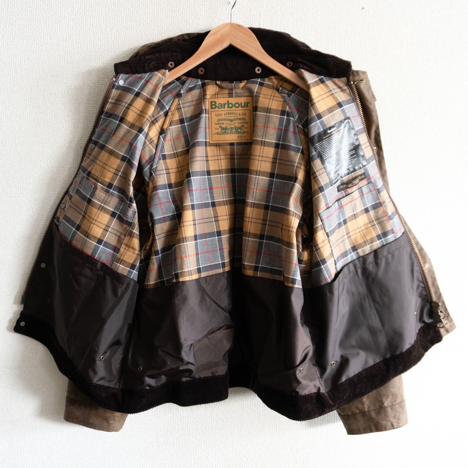 極美品】BARBOUR×LEVI'S【Spey Wax Jacket】M スペイ ワックス