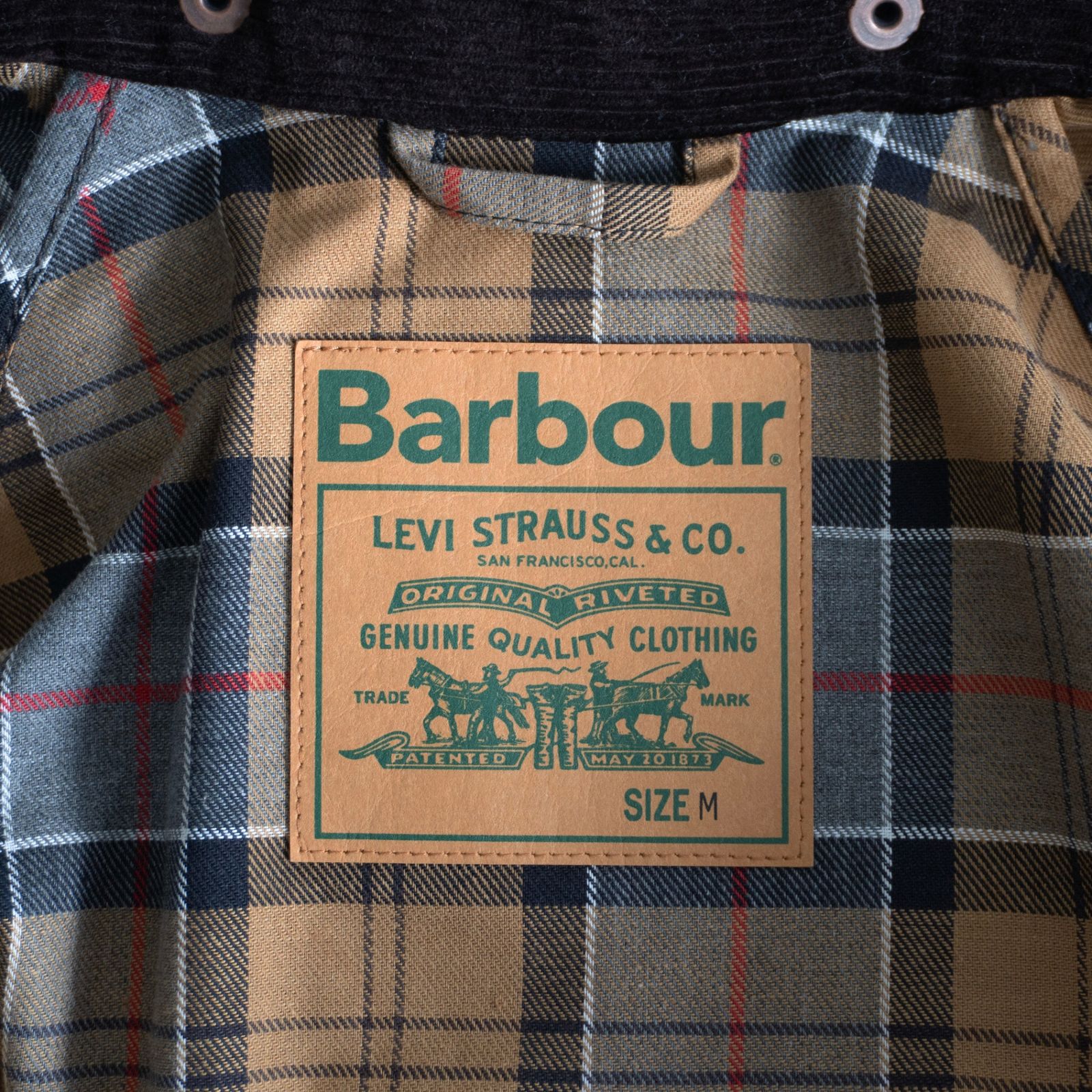極美品】BARBOUR×LEVI'S【Spey Wax Jacket】M スペイ ワックス
