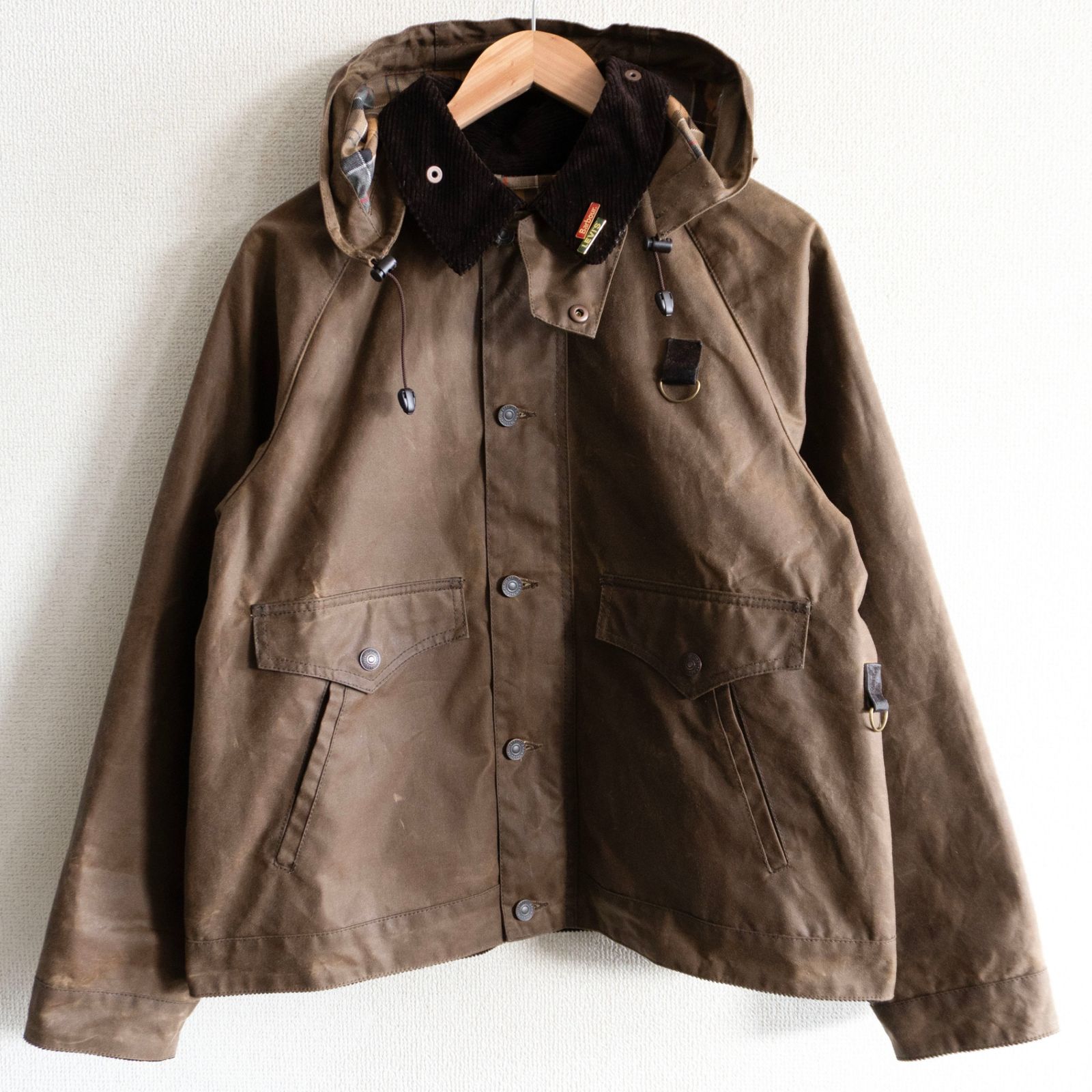極美品】BARBOUR×LEVI'S【Spey Wax Jacket】M スペイ ワックス