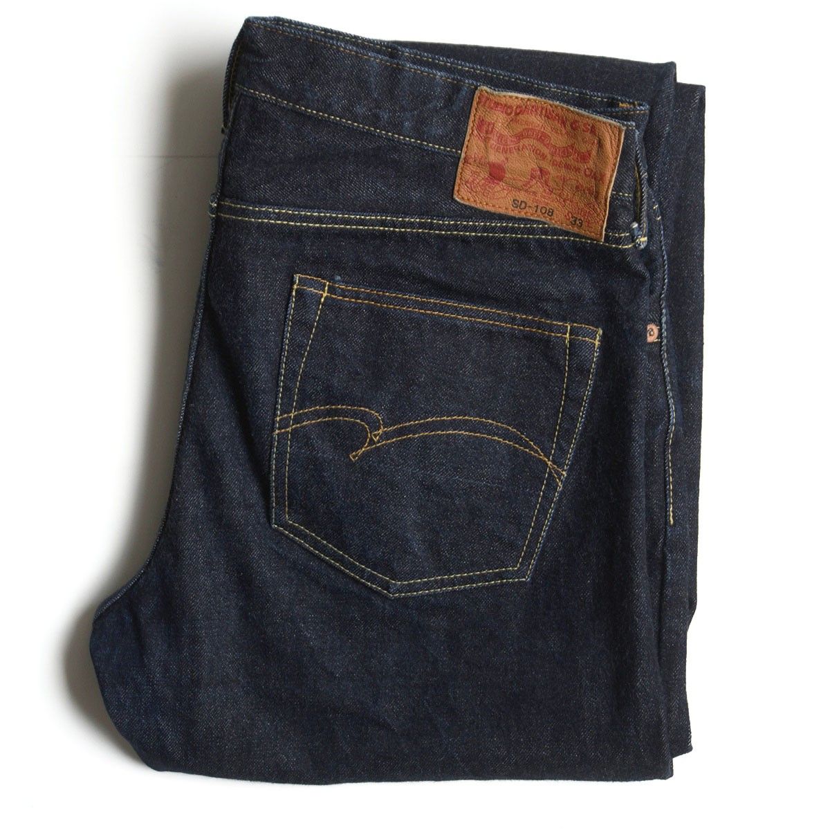 【美品】STUDIO D’ARTISAN【15ozリラックステーパードジーンズ(SD-108)】33 デニムパンツ ステュディオダルチザン 26070042