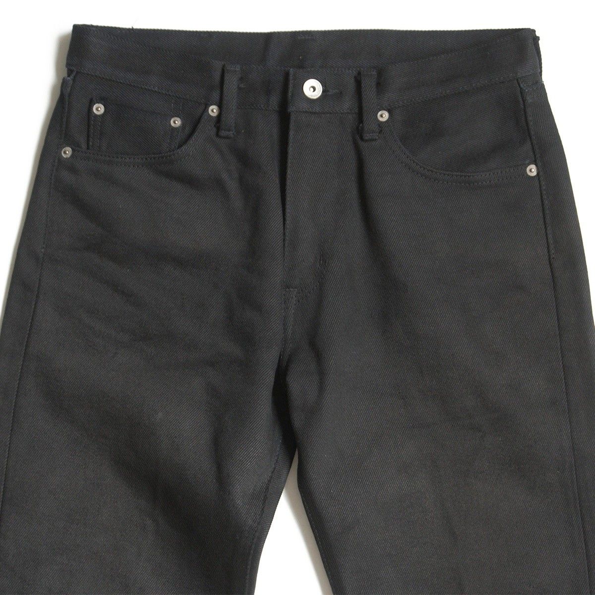 雰囲気抜群】IRON HEART【21oz 黒鎧 デニム ストレート】W32 ブラック