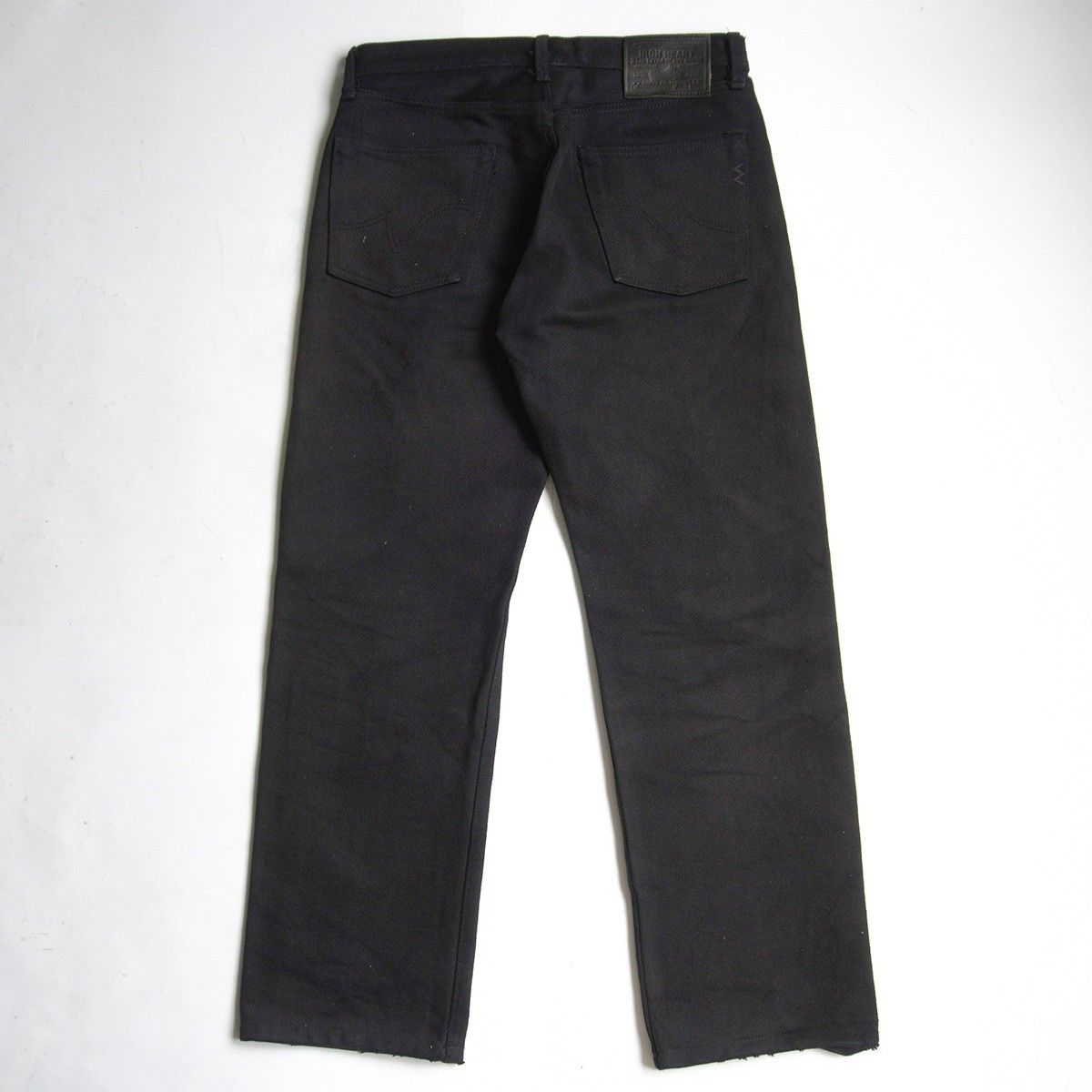 雰囲気抜群】IRON HEART【21oz 黒鎧 デニム ストレート】W32 ブラック