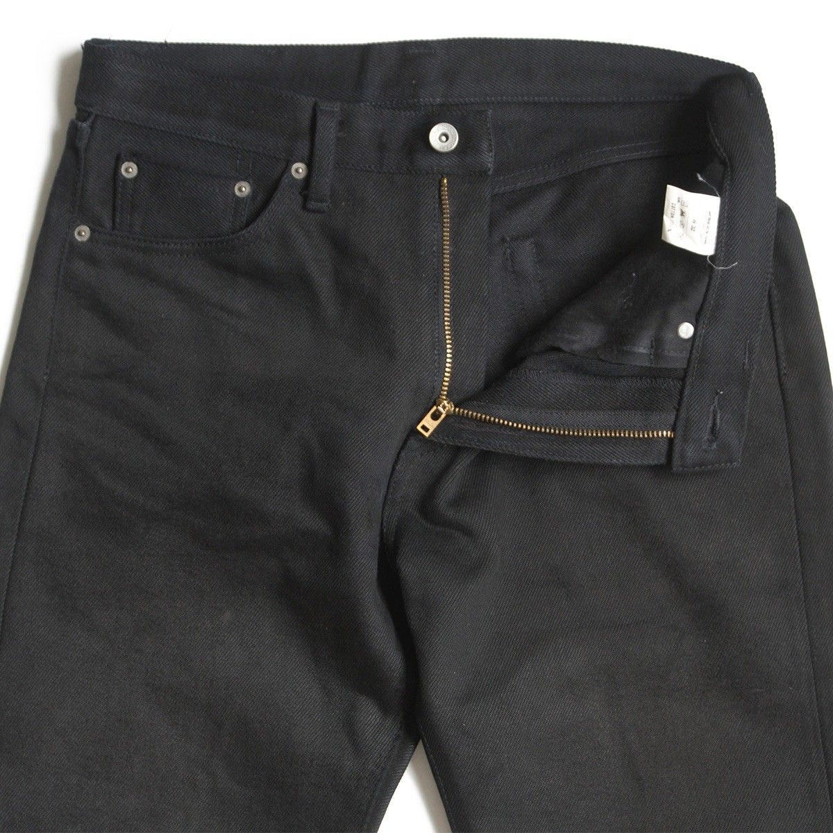 雰囲気抜群】IRON HEART【21oz 黒鎧 デニム ストレート】W32 ブラック
