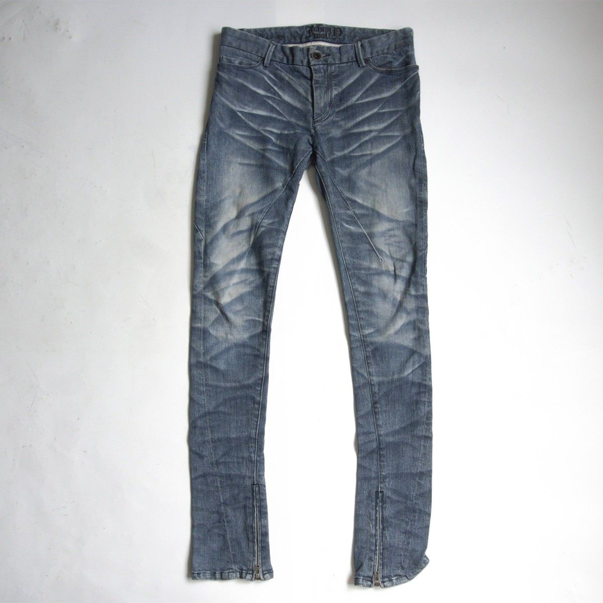 美品】JOHNNY WOLF【ダメージ加工 スキニー デニムパンツ】2 ジョニー