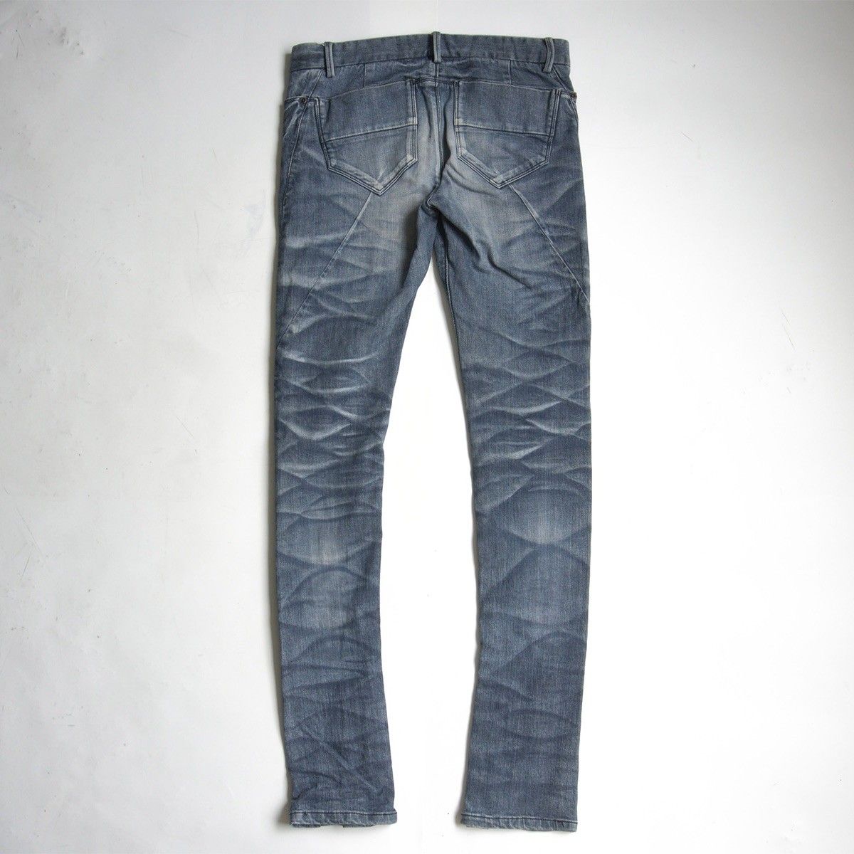 美品】JOHNNY WOLF【ダメージ加工 スキニー デニムパンツ】2 ジョニー