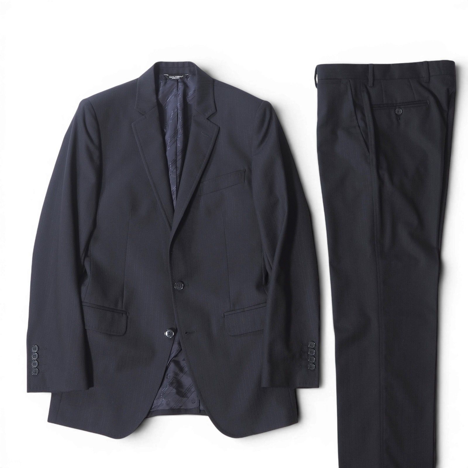 DOLCE&GABBANA ドルチェ＆ガッバーナ スーツ ネイビー 46 M〜L ドルチェ＆ガッバーナ DOLCE＆GABBANA LUXURY ヴァージンウール スーツ