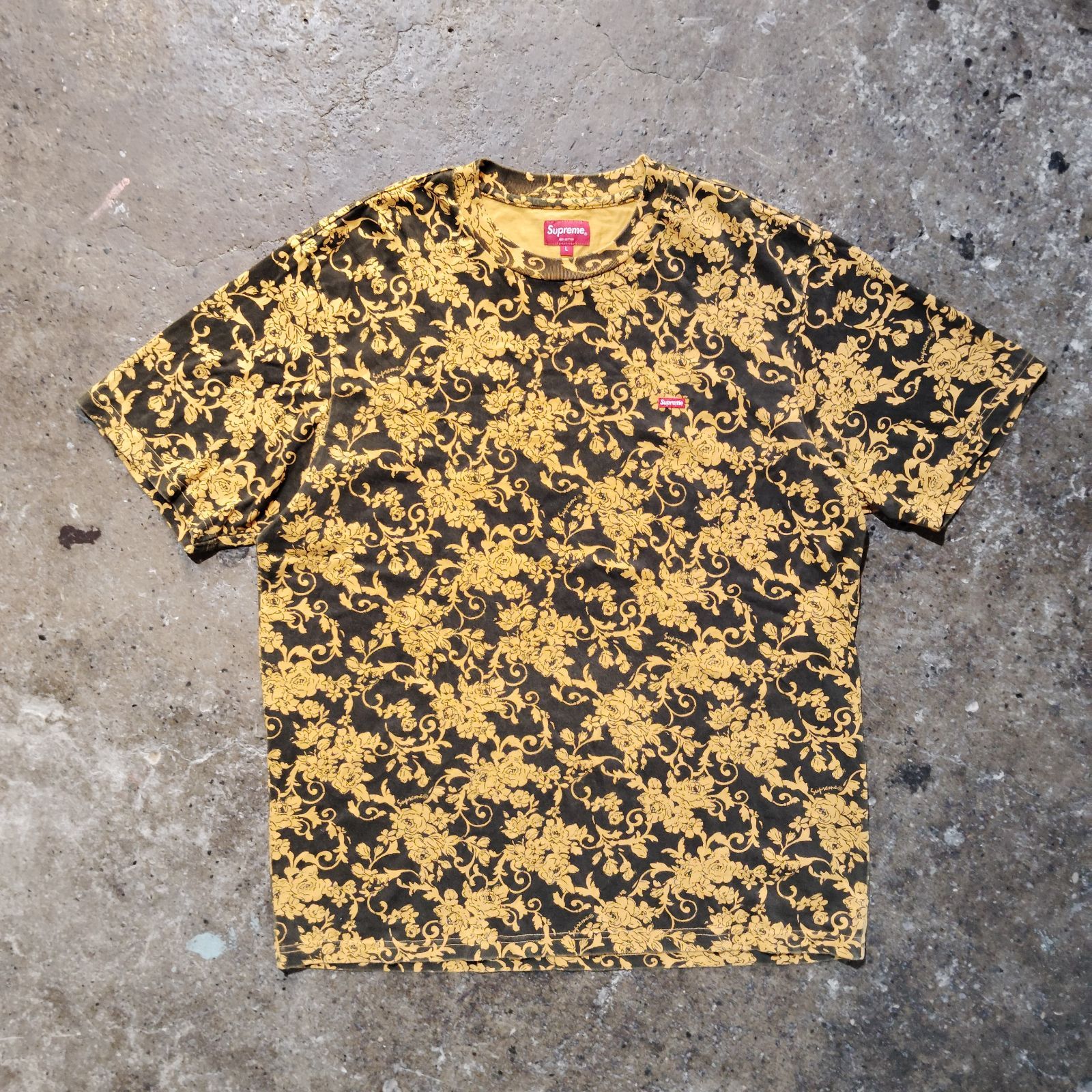 Supreme 20ss Small Box Logo Tee Black Floral L シュプリーム 2020ss