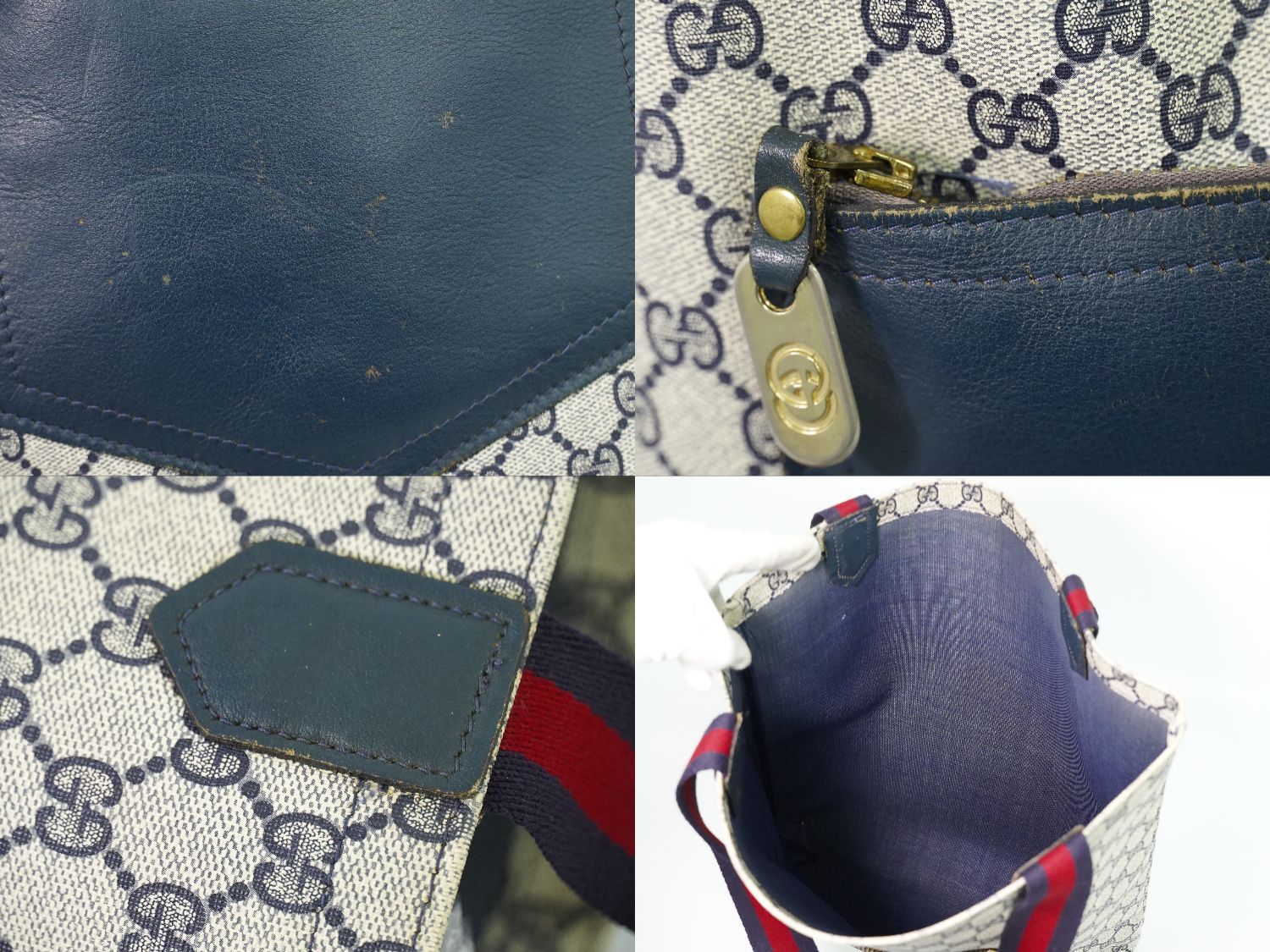 本物 グッチ GUCCI オールドグッチ シェリーライン GGスプリーム