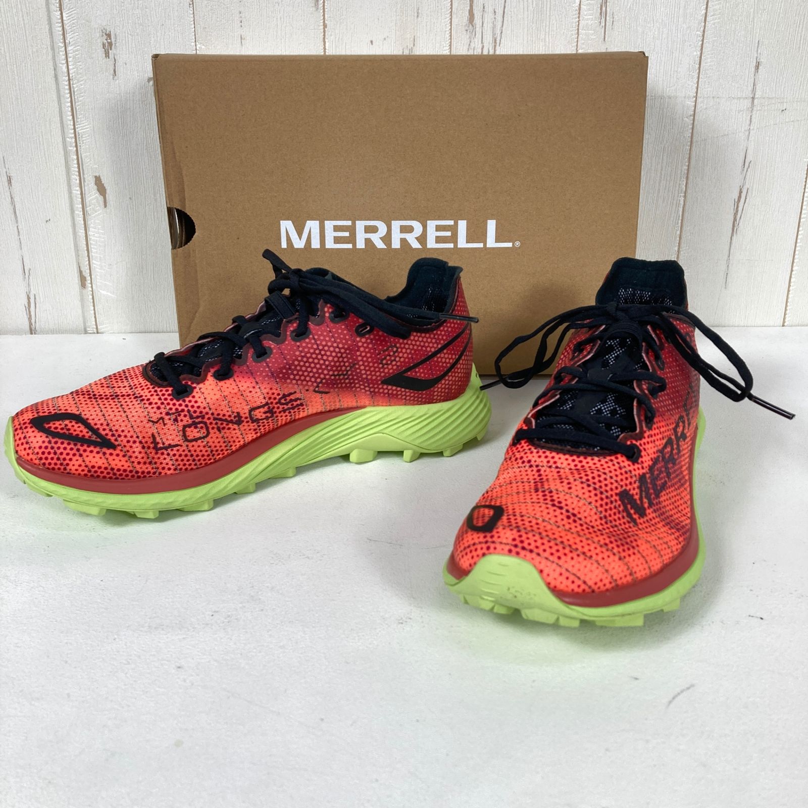 ?️Women's 25.0cm レッド系 Merrell ( メレル ) エムティーエル ロング スカイ 2 マトリックス MTL SKYFIRE 2 MATRYX ブロッサム / クリムゾン フットウェア トレイルランニングシューズ z0005976