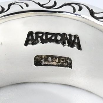 研磨済】 ARIZONA FREEDOM R-20b リング 17.5号 silver 925 シルバー