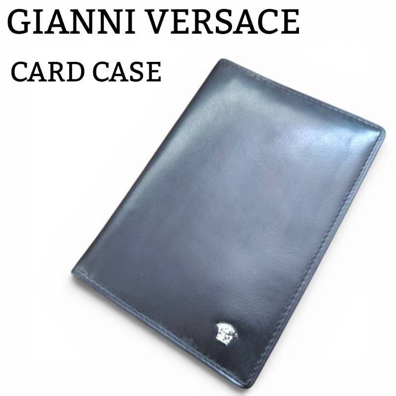 ジャンニヴェルサーチ Gianni Versace ケース メデューサ 美品】 GIANNI VERSACE オールドヴェルサーチェ カードケース シルバー