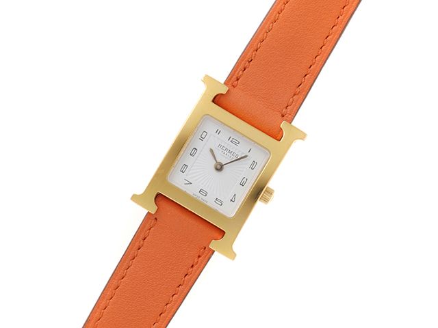 HERMES エルメス Hウォッチ HH1.201 腕時計 GP GP/ヴォースイフト