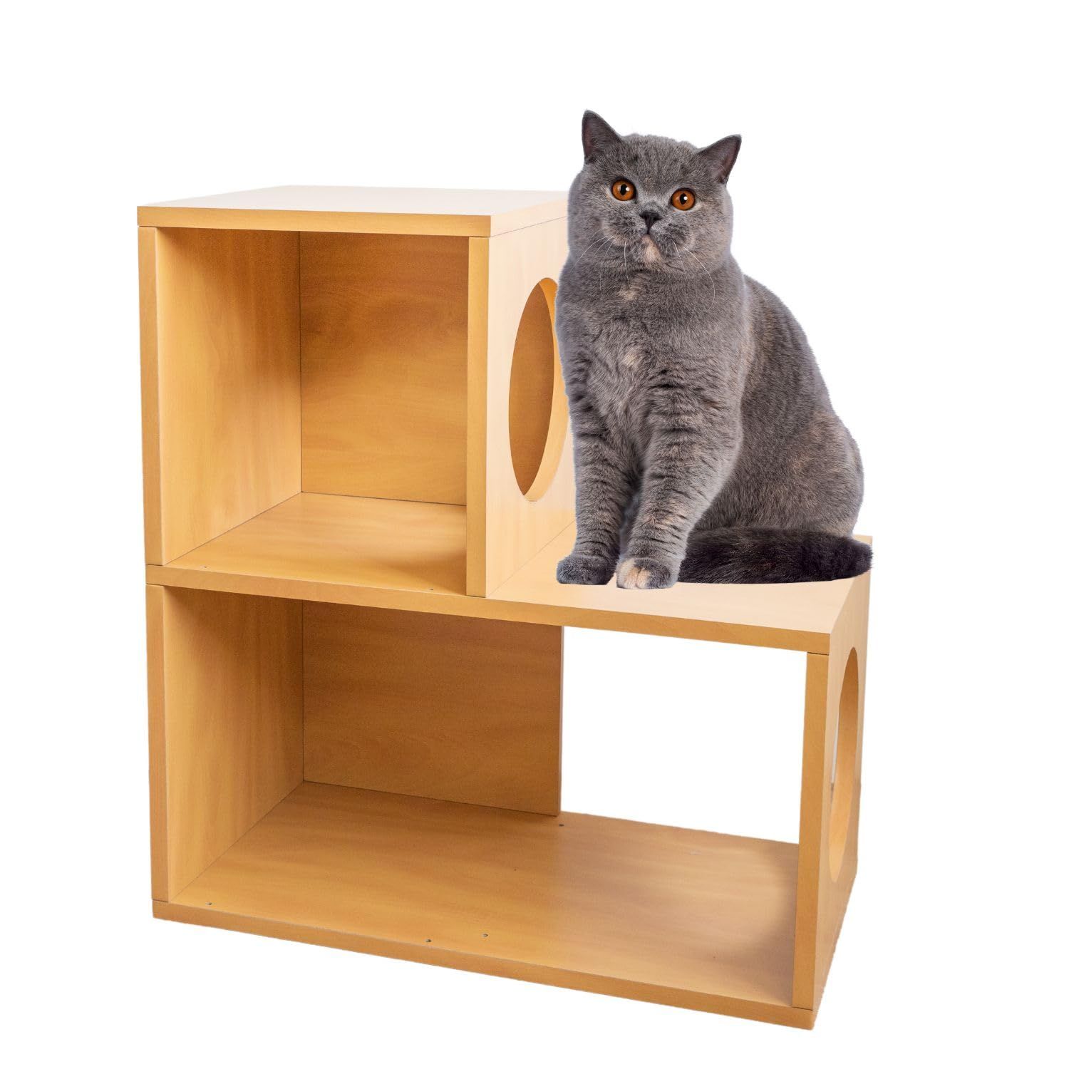 キャットタワー シェルフ 2段 猫 家具 撥水加工あり 棚 軽量 耐久性