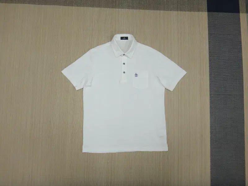 (L) マンシングウェア ゴルフ ポケット カラ Tシャツ 半袖