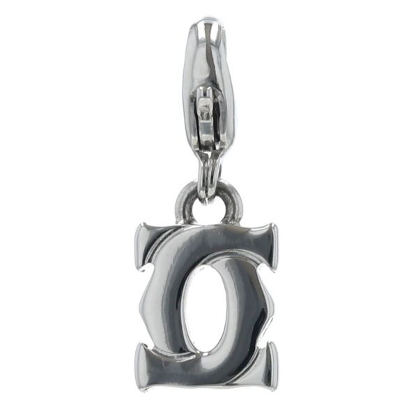 Cartier カルティエ K18WG ホワイトゴールド ネックレストップ 2C ベビーチャーム ロゴ シンプル【新品仕上済】【zz】【中古】