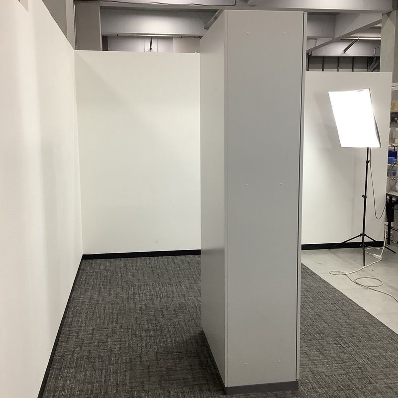 中古 両開き書庫 ウチダ 幅900×奥行450×高さ2150mm ペールグレー 2022 