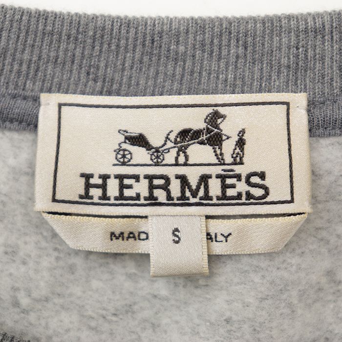 SALE】HERMES エルメス スウェット サイズ S メンズ ホース 馬 レザー
