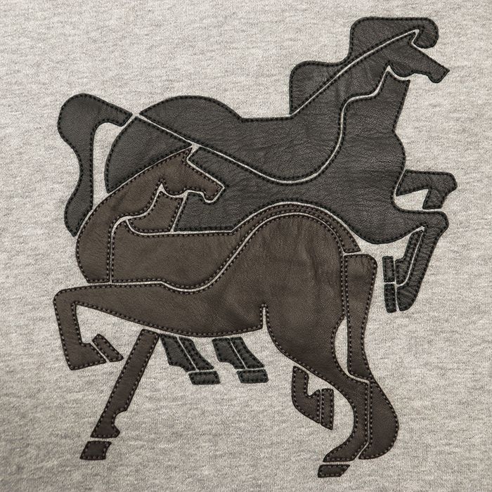 SALE】HERMES エルメス スウェット サイズ S メンズ ホース 馬 レザー