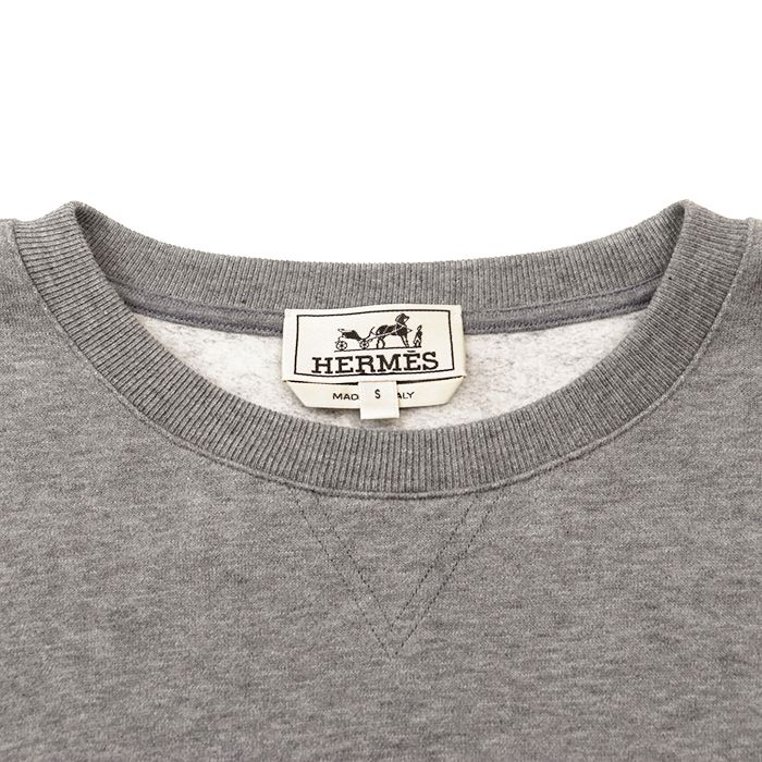 SALE】HERMES エルメス スウェット サイズ S メンズ ホース 馬 レザー