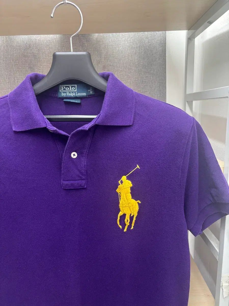 ポロラルフローレン ビックポニー 半袖 カラーTシャツ パープル