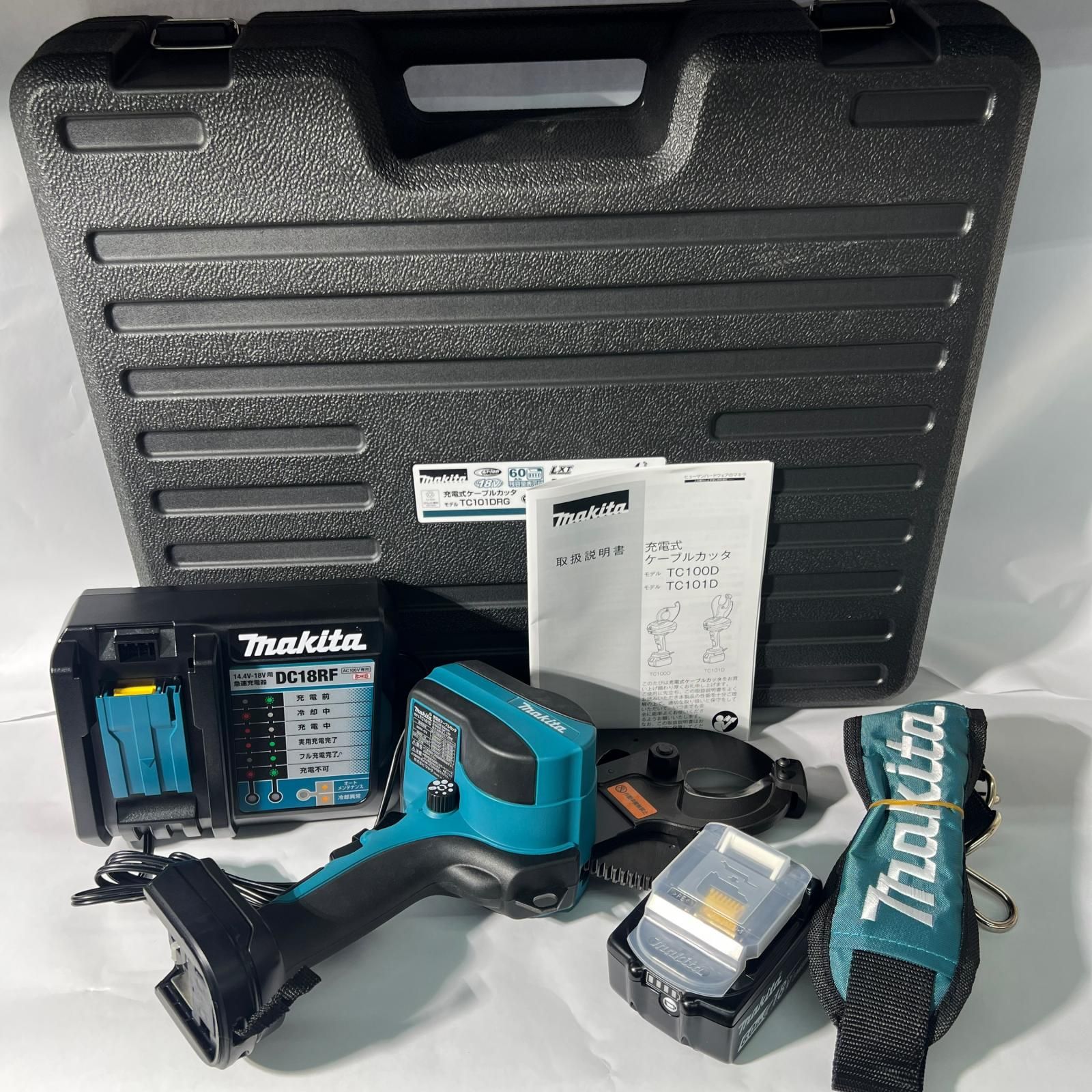 MAKITA マキタ 18V 充電式ケーブルカッタ オープンタイプ 充電器 充電池1個 ケース付 TC101DRG 未使用品