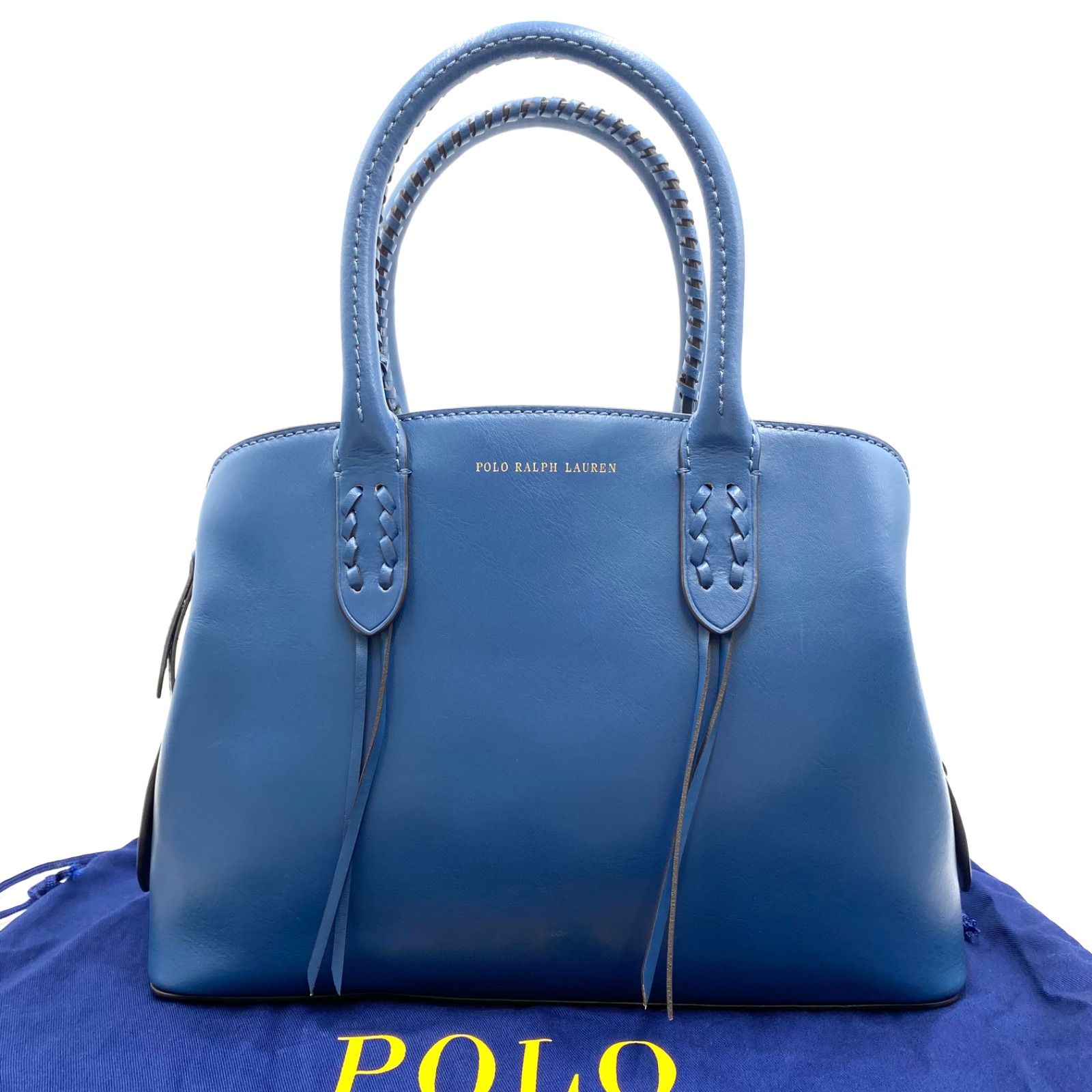 美品 POLO RALPH LAUREN ポロラルフローレン 2wayバッグ ハンドバッグ 