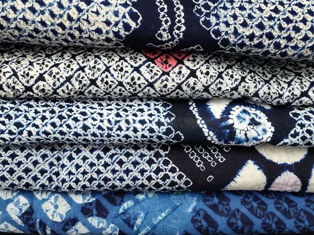 平和屋本店□有松鳴海絞り 浴衣 まとめて 20点 蝶 花柄 など 着用可能