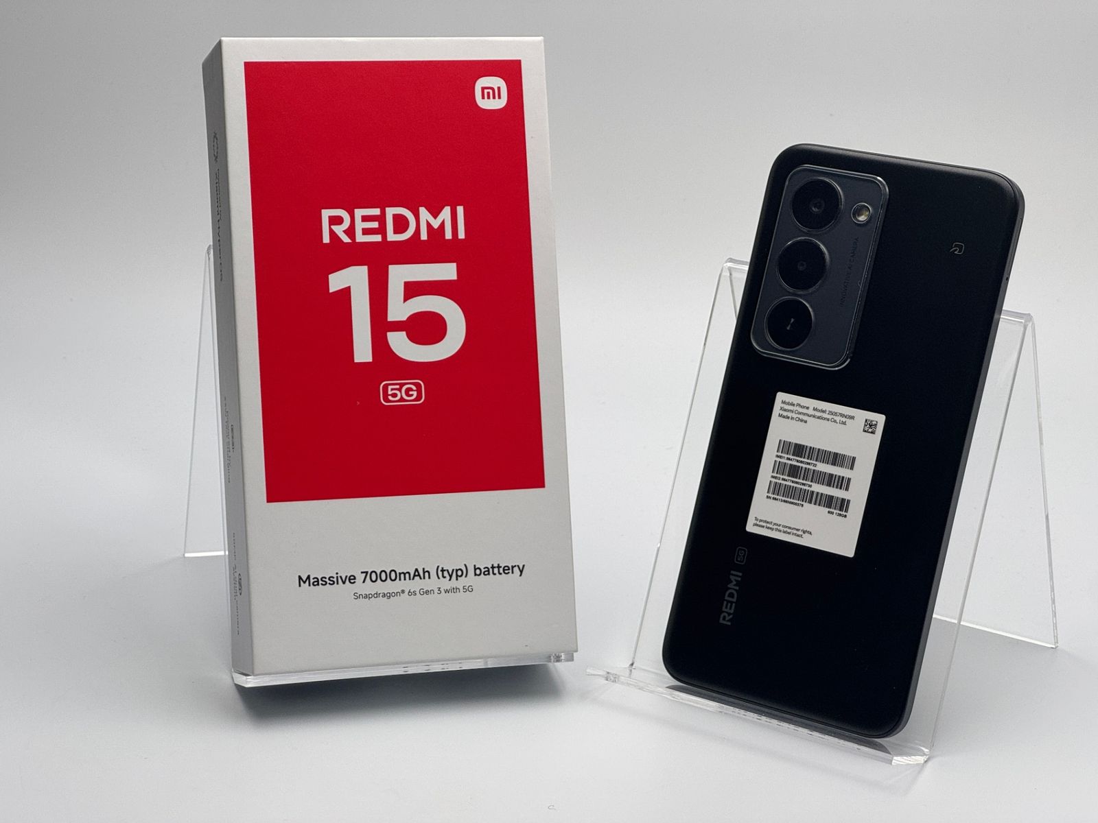 ケーブル付き箱付き中古A】REDMI 15 5G A501XM 128GB ミッドナイト