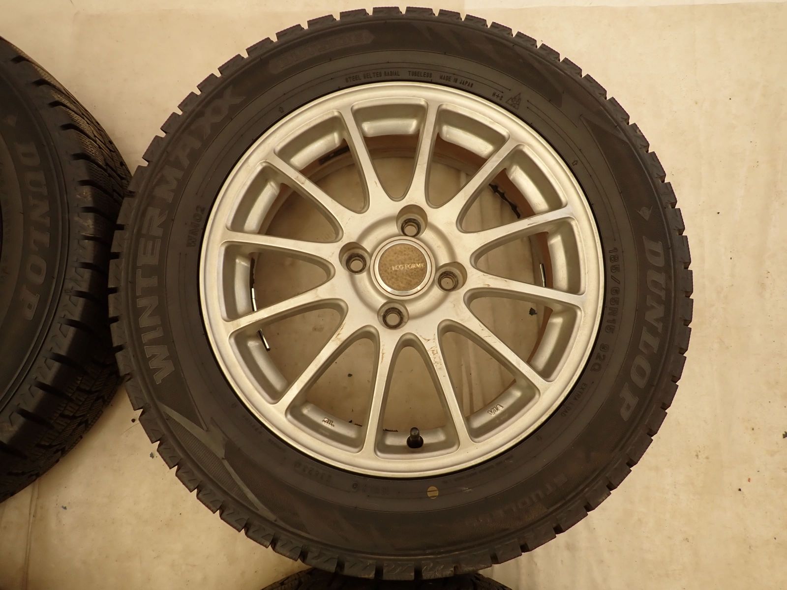 冬 4本SET 会社宛 送料無料 185/65R15×5.5J 88Q ダンロップ WINTER