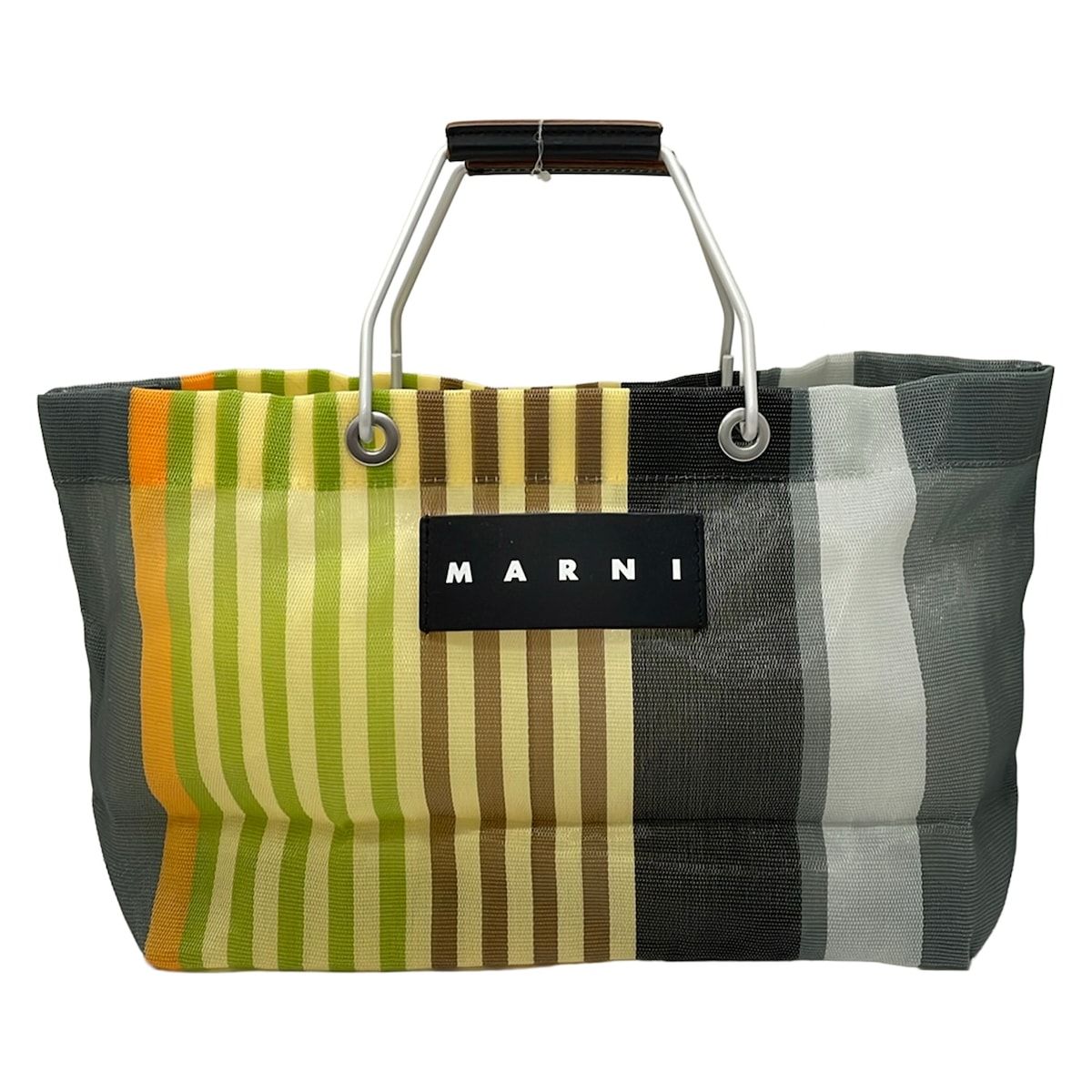 MARNI(マルニ) トートバッグ - ライトイエロー×グリーン×マルチ