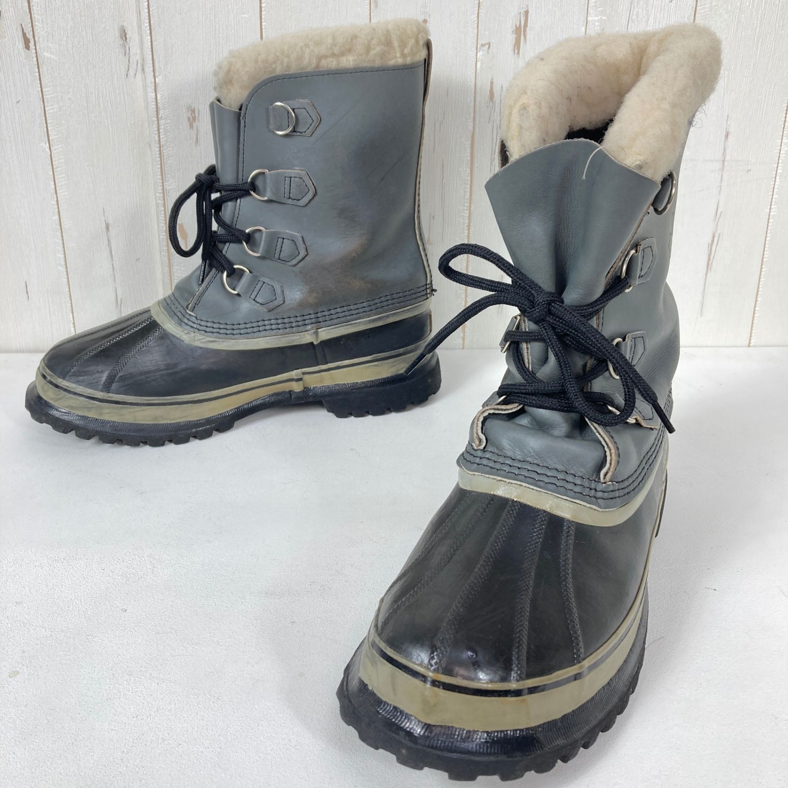 ?️29.0cm グレー系 Sorel ( ソレル ) カリブー Caribou 生産終了モデル 入手困難 メイプルロゴ フットウェア スノーブーツ z00056671 スノーブーツ フットウェア