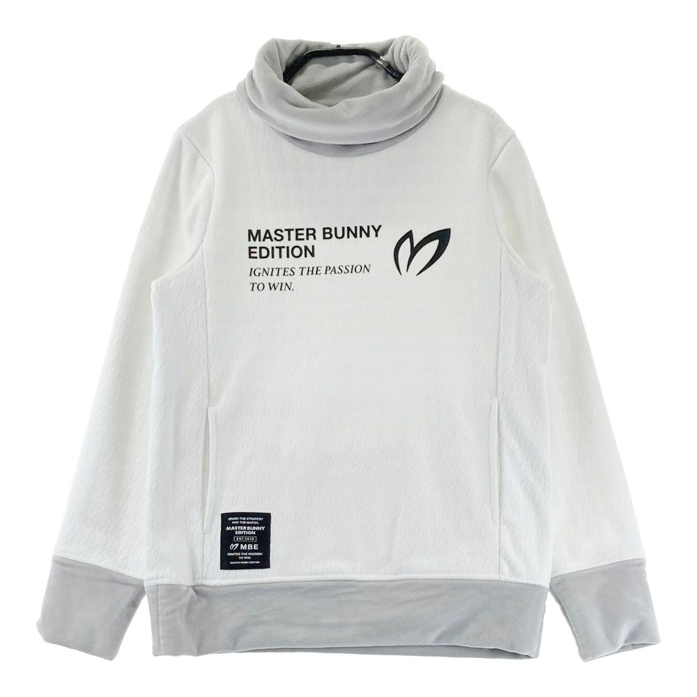 サイズ：0 MASTER BUNNY EDITION マスターバニーエディション タートルネック 長袖シャツ 千鳥柄 ホワイト系 [240101726375] ゴルフウェア レディース ストスト