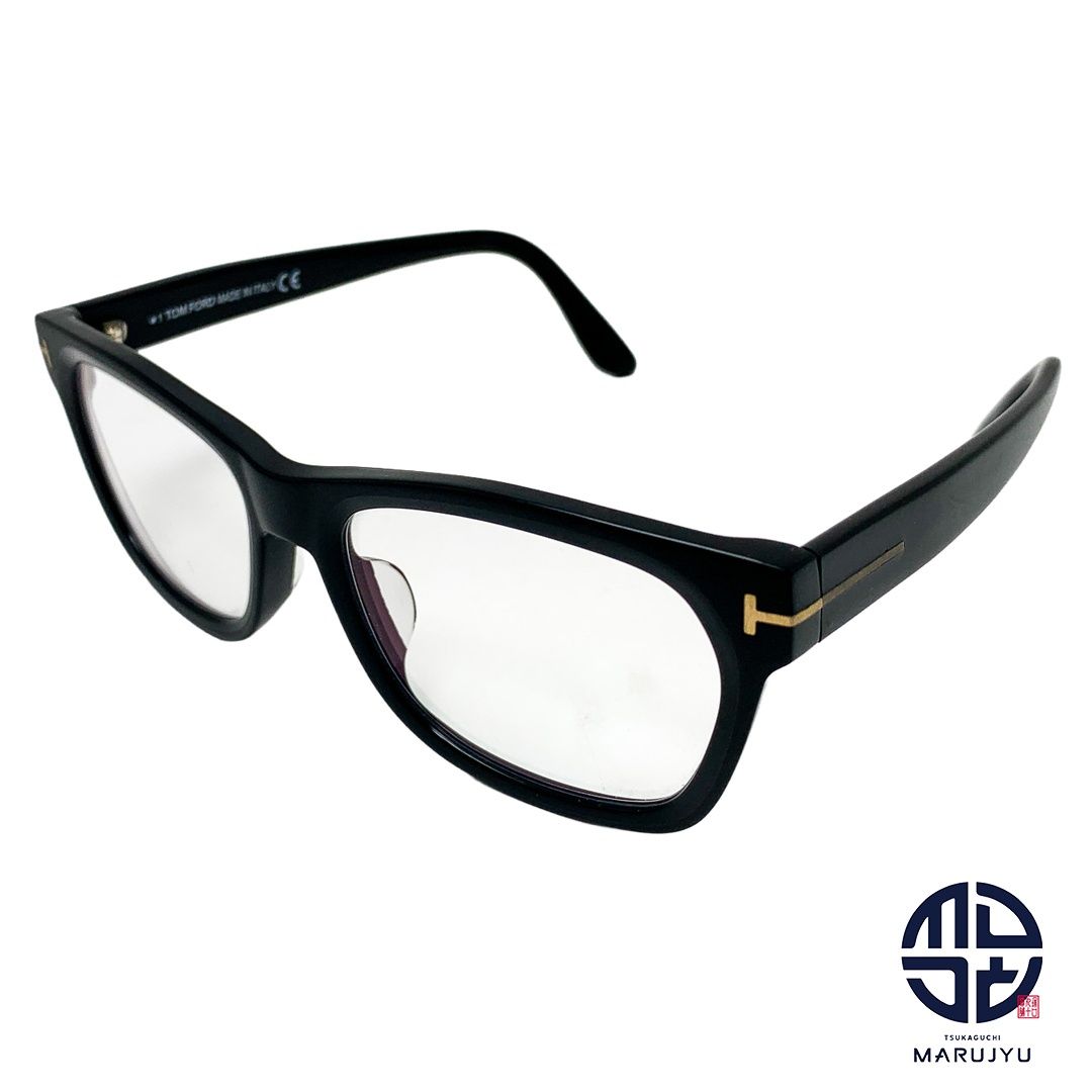 TOM FORD トムフォード TF5468-F 002 フレーム スクエア ウェリントン アジアンフィット マットブラック 黒縁 Tロゴ 眼鏡 伊達メガネ アイウェア ブランド ファッション 小物