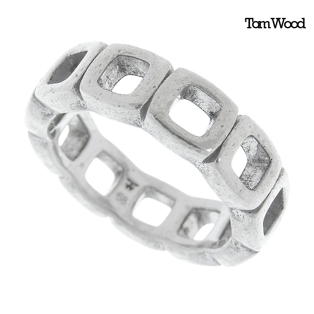 超美品 トムウッド TOM WOOD Cushion Band Open リング 指輪 シルバー