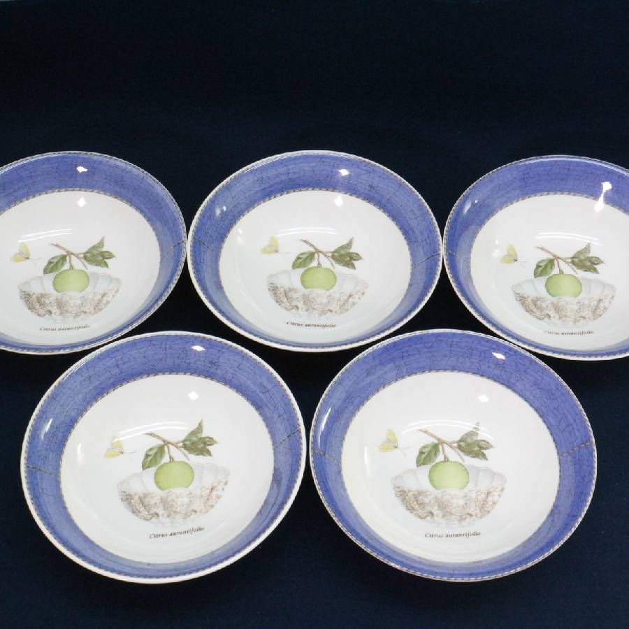 ボウル5個+デミタス2客セット】 ウェッジウッド Sarah's Garden サラズ