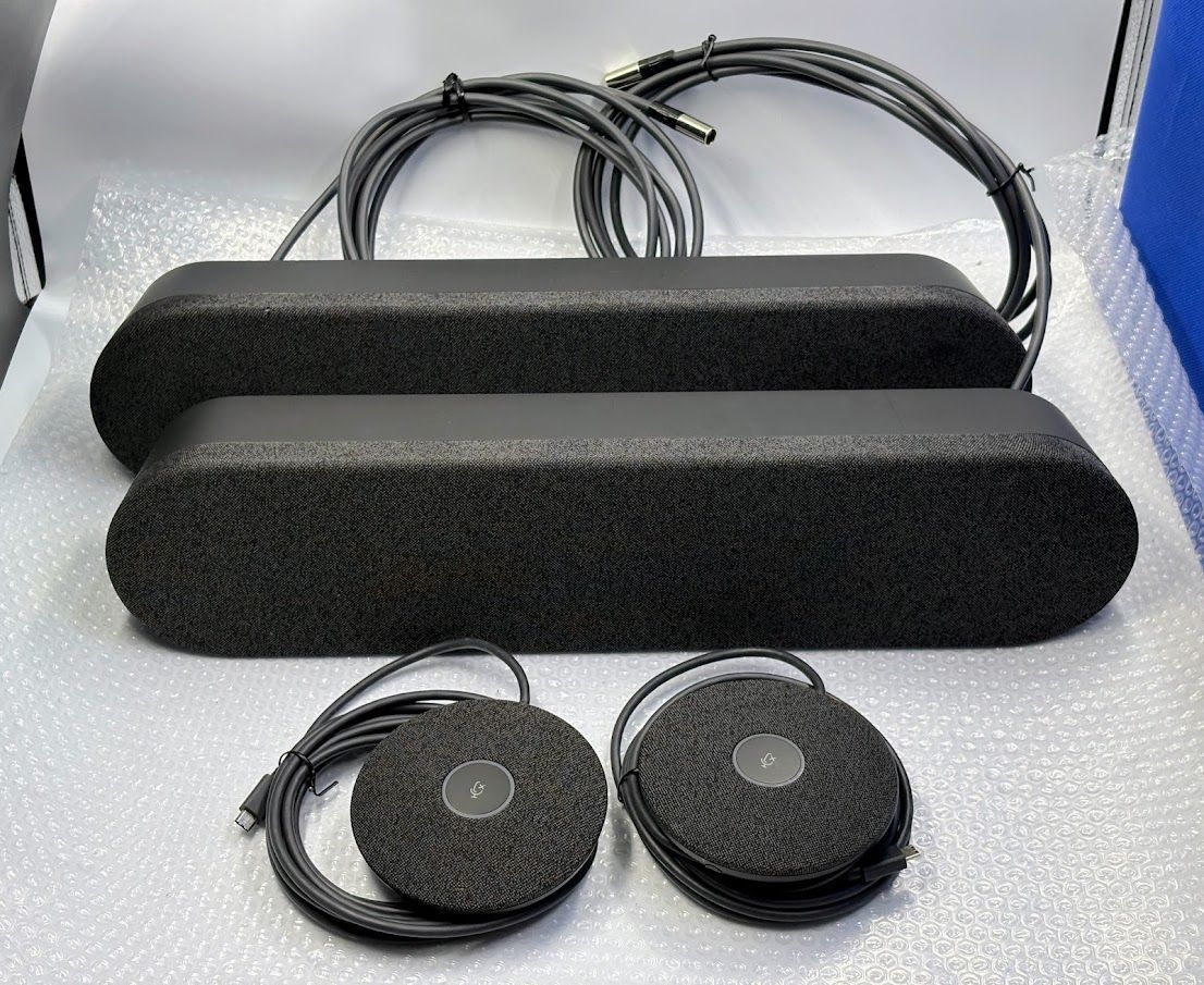 Logicool　RALLY Rally Plus　①V-U0048×2　②V-U0049×2 スピーカー・Mic Podセット　中古
