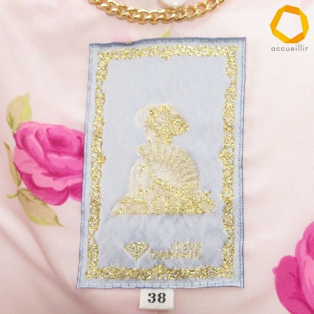 wn ジーザスディアマンテ JESUS DIAMANTE ジャケット ダウン 38 ピンク