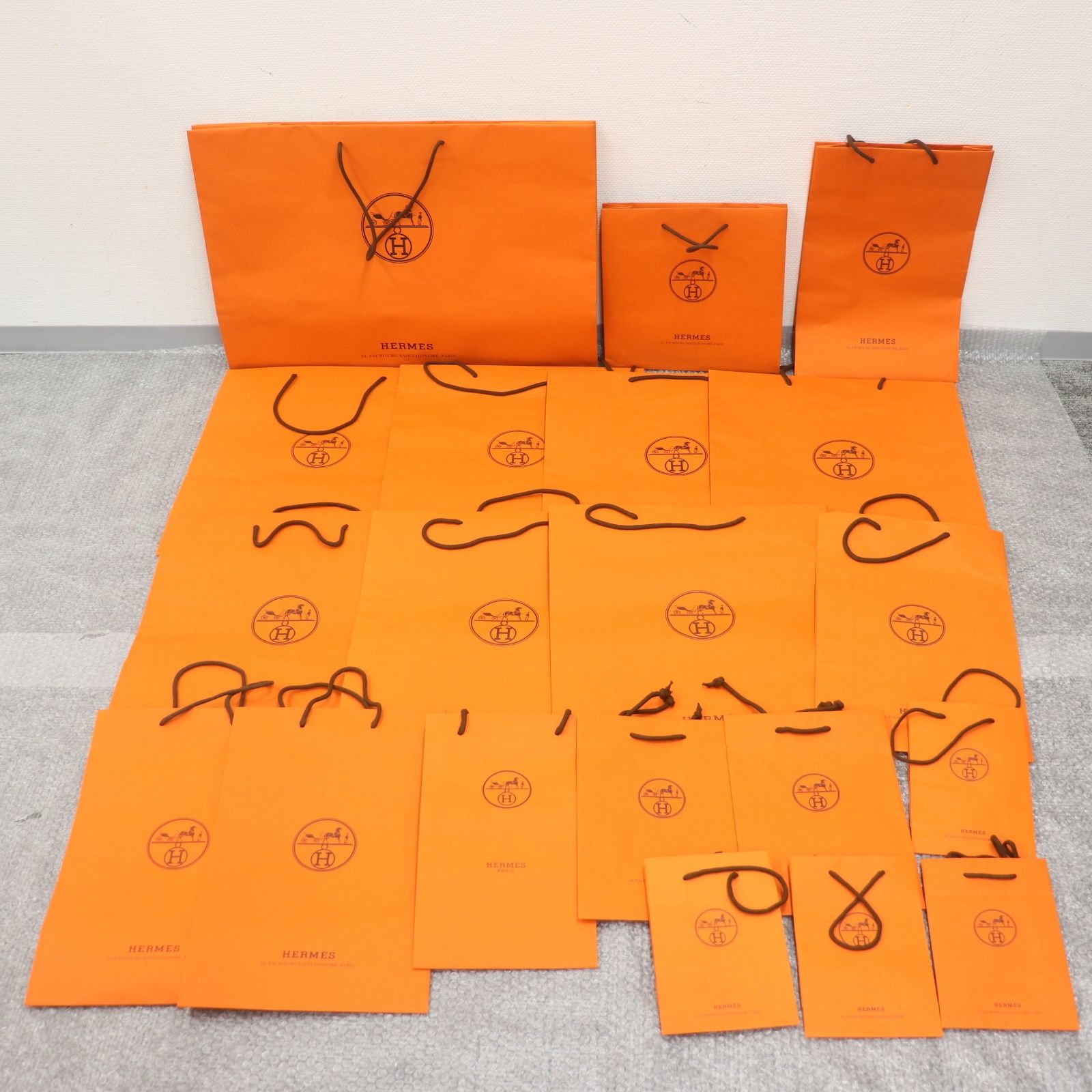 ITTH4SSCA52Q HERMES エルメス BOX ショッパー 純正 紙袋 オレンジ