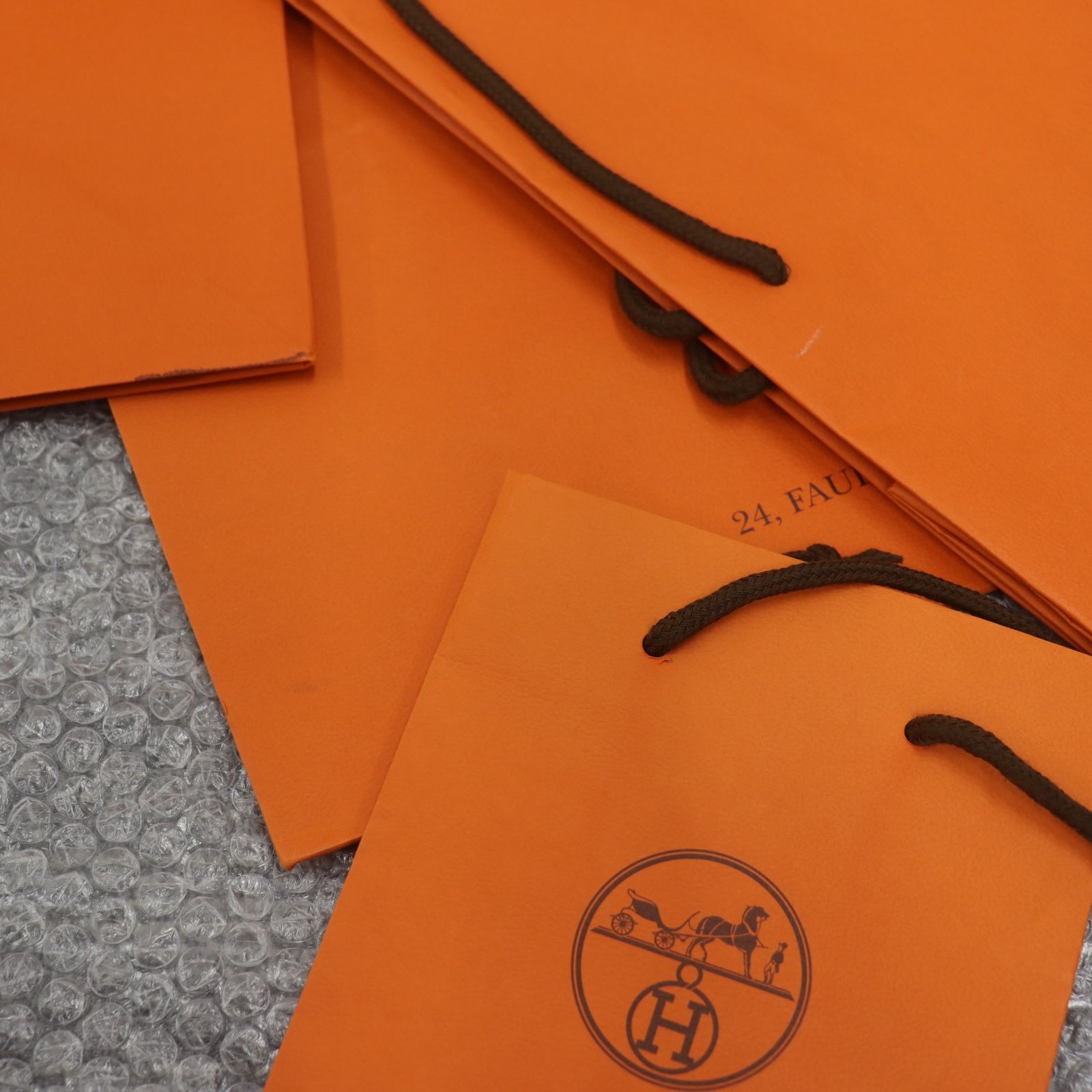 ITTH4SSCA52Q HERMES エルメス BOX ショッパー 純正 紙袋 オレンジ