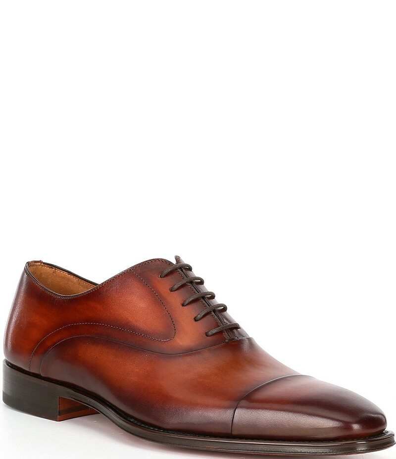 マグナーニ メンズ シューズ ドレスシューズ オックスフォード ワンピース キャップ レザー Magnanni Mens Vista Leather CapToe Dress Oxfords Cogn