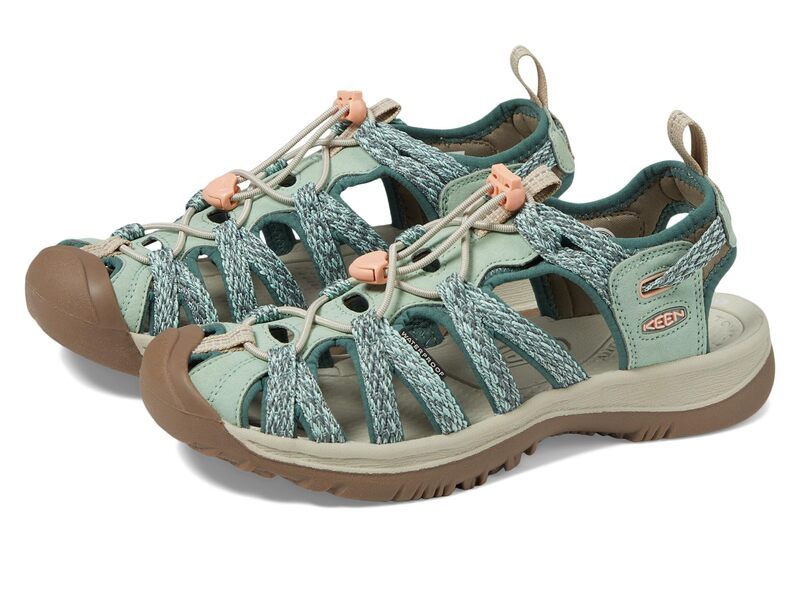 キーン レディース シューズ サンダル KEEN Whisper Granite GreenPeach Parfait ピーチ