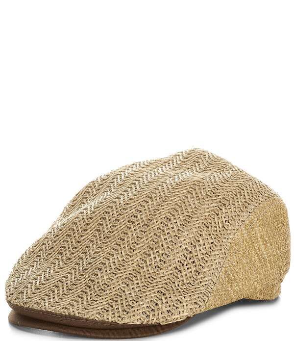 ダニエル クレミュ メンズ アクセサリー 帽子 Cremieux Blue Label Rattan Driver Hat Natural ブルー