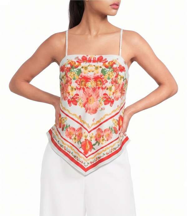 INサンフランシスコ レディース トップス シャツ フラワー柄 プリント フラワー IN San Francisco IN San Francisco Floral Printed Cami Scar
