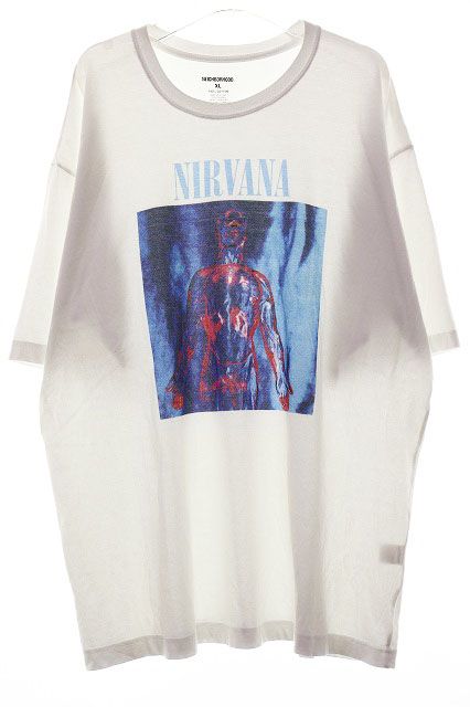 ネイバーフッド NEIGHBORHOOD × NIRVANA 24SS TEE SS-2 WHITE XLサイズ 241PCNH-ST04S ニルヴァーナ プリント Tシャツ 半袖 カットソー ホワイト 白 【ブランド古着ベクトル】【中古】260706